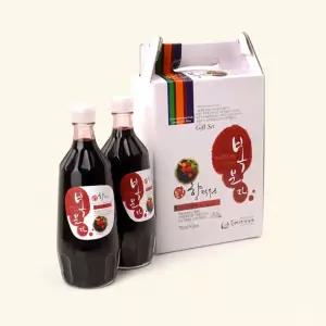 국내산 복분자 선물세트 700ml 2병 전통과실주 명절선물용