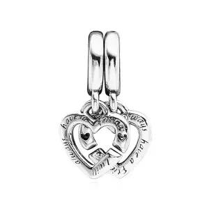 [신세계라이브쇼핑]판도라 799538C01 링크드 시스터하트 스플릿 댕글 참