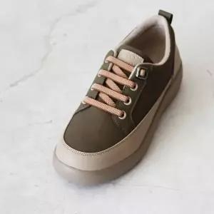 [롯데백화점]원더슈즈 천연소가죽 블리츠 컴포트 쿠션 미끄럼방지 기모 안감 스니커즈 3.5CM P-S924