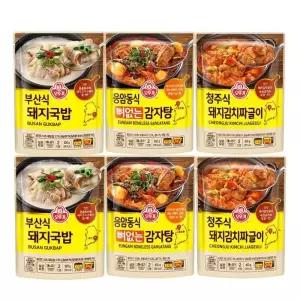 오뚜기 돼지 국밥실속3종세트 도가니탕+곰탕+대파육개장 총 6봉