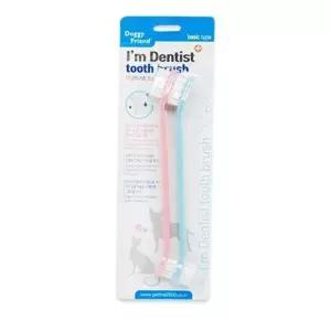 중소형펫을 위한 소프트 칫솔 6개 A57564 중형견