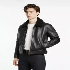 [ANDZ] 남성 비건 레더 카라 무스탕(BZF4LJ1103)