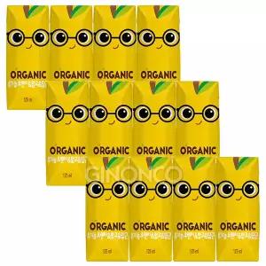 롯데칠성 오가닉 유기농 오렌지 망고 당근 125ml (4입) 3입 크니쁘니 어린이집