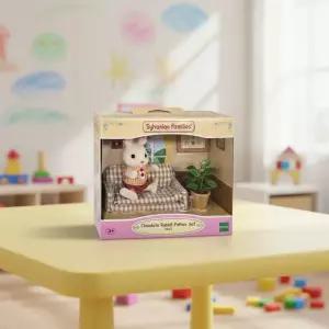 실바니안 패밀리 쵸콜릿 토기 아빠 쇼파 미니어처 피규어 인형 장난감 인형의집 소품 꾸미기