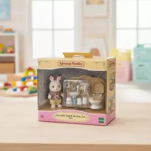 실바니안 패밀리 쵸콜릿 토끼 소년 목욕탕 미니어처 장난감 동물 인형 피규어 캐릭터 소품