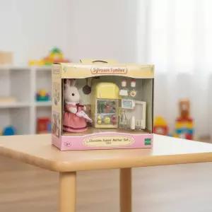 실바니안 패밀리 쵸콜릿 토끼 엄마 냉장고 동물 인형 미니어처 주방놀이 모형 음식소품 소꿉