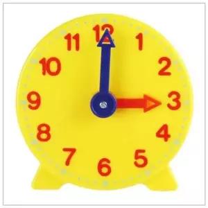 초등 시계읽기 연습용 미니 모형시계 4개