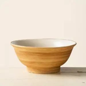 이천도자기 우디 넓은 면기 라멘기 20.5cm 그릇 식기 덮밥 그릇 플레이팅