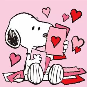 DIY 그리기 페인팅 피너츠 스누피 러브레터 25X25
