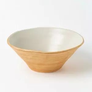 이천도자기 우디 주물럭 면기 22.5cm 그릇 식기 덮밥 그릇 플레이팅