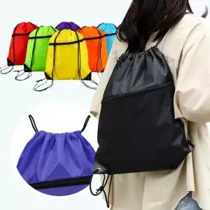 기획전 보조 짐색 심플스트링백팩 추천상품 스포츠 캐주얼 가방 드로우스트링 드로우색 여행 복조리백 스트