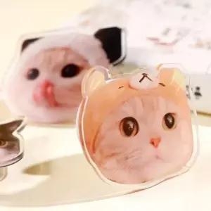 아크릴 강아지 고양이 핸드폰 거치대 톡그립