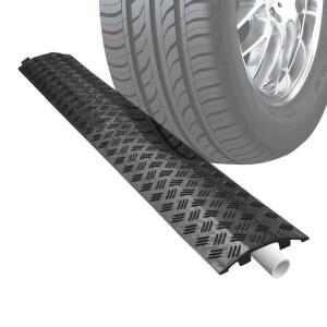 호환 드라이브 오버 케이블 보호대 보행로 전력선 보호대 방수 보도 속도 감속대 케이블 램프 도로 진입로 아스팔트용