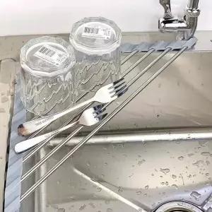 미니 BGM982G2 싱크대 롤매트 틈새활용 모서리 싱크대건조대