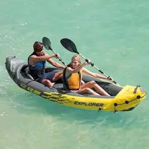 인텍스 익스플로러 에어카약 보트 2인용 노 펌프세트 (WC54CB9)