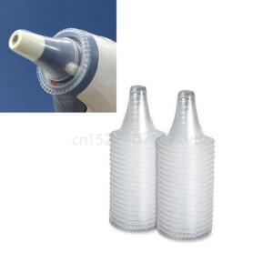 20 개/갑 브라운 귀 온도계 프로브 커버 필터 교체 건강 관리 도구