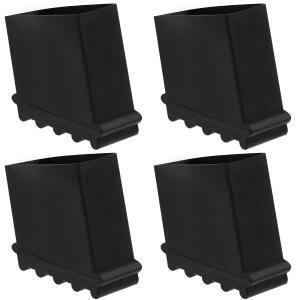 4Pcs 고무 사다리 피트 커버 안티 슬립 발 매트 내마모성 프로텍터 두꺼운 부품 유연한