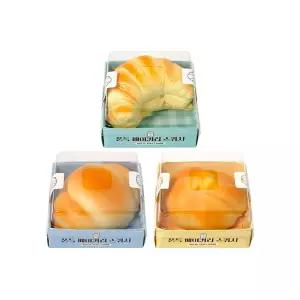 빵모양 쫀득 손으로만지작 말랑이 스퀴시