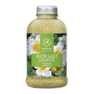 목욕 바다 소금 재스민 21.16온스 - 목욕을 위한 에센셜 오일이 함유된 릴렉싱 바디 케어 근육 이완 숙면 아로마테라피 플라워