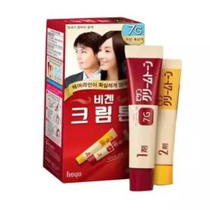 비겐크림톤 7호 자연흑갈색 헤어 염색약 40g 새치커버