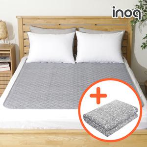 이노크아든 매트커버형 인체감지 EMF 탄소매트 전기요 전기장판 심플그레이 슈퍼싱글/더블퀸