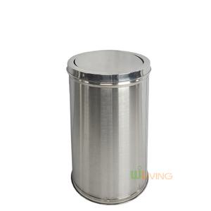 미니뱅뱅이형스텐휴지통 9L/쓰레기통/원형휴지통/뱅뱅이휴지통/소형휴지통/스윙