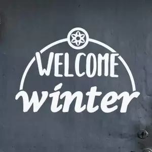 [텐바이텐]welcome winter 겨울 레터링 인테리어 스티커