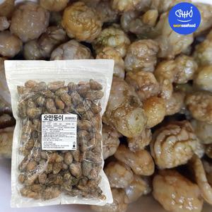 국내산 오만둥이 1kg 육수용 오만디 미더덕 찜 소포장 지퍼백