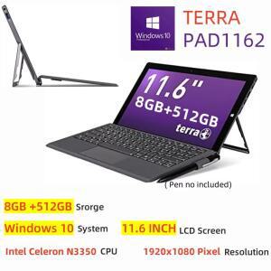 PAD1162 11.6인치 Windows 10 2IN1 태블릿 8GB RAM 512GB ROM 화면 Intel Celeron N3350 1920 x 1080 픽셀