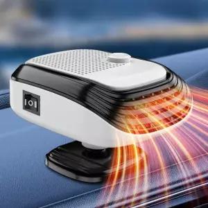 차량용 히터 온풍기 초고속 발열 냉난방 겸용 김서림 방지 시거잭 트럭 화물차 차박