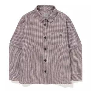 [롯데백화점]빈 브라운 체크 블라우스 셔츠 BZ63BL01BN