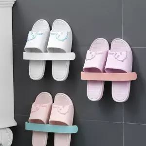 벽 부착 거실 욕실 현관 실내화 정리 슬리퍼 거치대 R 신발정리 욕실화걸이