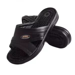 남성용 검정 지압슬리퍼 사무실슬리퍼 실내슬리퍼