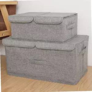 고급 패브릭정리함 리빙박스 04 트윈커버 소형