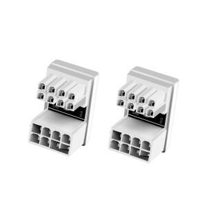 GPU 8PIN 전원 코드 터닝 포트 180 ° MOD PC 케이스 배선 배열용 정방향/역방향 연장 케이블 구성