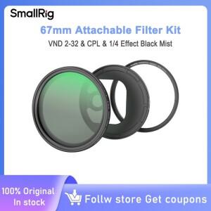 SmallRig 카메라 부착 가능 필터 VND 2-32 & CPL 1/4 효과 iPhone 용 블랙 미스트 (67mm) Samsung Xiaomi C