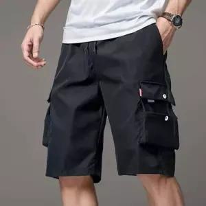 남성 여름 캐주얼 카고 반바지 밴딩 포켓 쇼츠 숏팬츠 루즈핏 스트릿 워크웨어 아웃도어 멀티 허리밴 데일