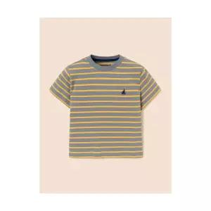 빈폴 키즈 스트라이프 반팔 티셔츠 그레이 (BI5242UE53) 309602