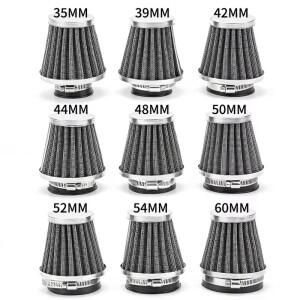 [호환품]1개 범용 35-60mm 바이크 오토바이 테이퍼드 에어 필터 클리너 더트 피트 하이 플로우 모토 콘형