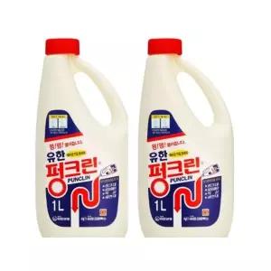 유한락스 펑크린 배수구클리너 1Lx2개 (WFHKYU4)