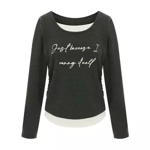 [롯데백화점]샐리 레터링 레이어드 티셔츠_I6A-CTS005