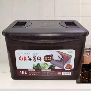 한진 밀폐김치통15리터누름이포함 okay 조아통 직사각