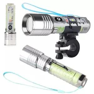 안전등 랜턴 자전거 라이트 줌 LED 전조등