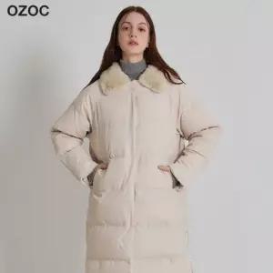 [오조크] 퍼 카라 롱 패딩 점퍼