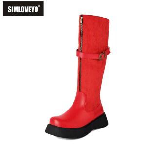 무릎 부츠 라운드 기모 기모 앵글 플랫 화려한 데 35 엘콘 기모 발 블랙 35 블랙 길이 35 라이더 편안 블랙 시크 블랙 기모 35