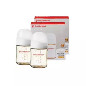 더블하트 베이직 젖병 160ml 트윈팩 X2개 노꼭지 세트 BNA