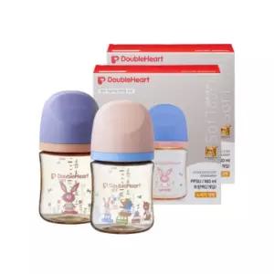 더블하트 신생아 젖병 트윈팩 선물 세트 160ml 2개 BNA