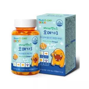 뉴트리디데이 베이비앤키즈 오메가3 츄어블 45캡슐 BNS