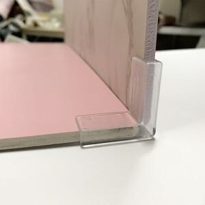 [호환품]6개 4x4cm 플라스틱 배경 버클 -  스튜디오 투명 티 안나는 소품