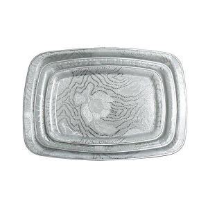 (한셀)화이바쟁반 3P세트 / 실버